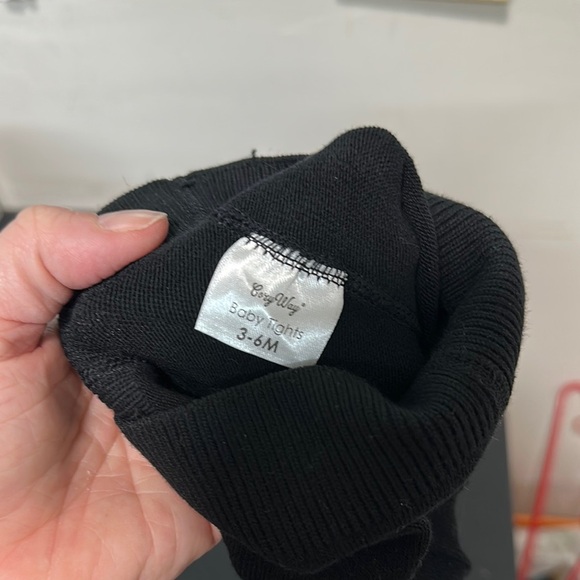 Lily Black Opaque Knit Tights Accessories - Picture 2 of 2